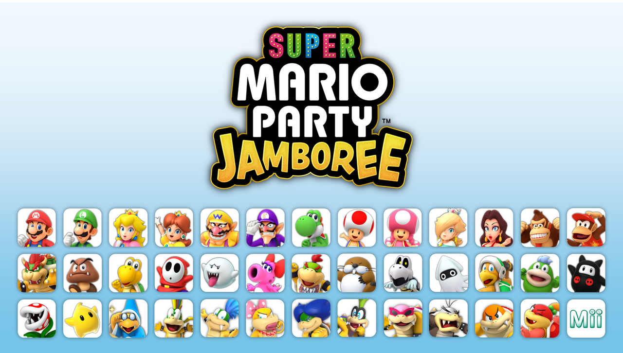 My Super Mario Party Jamboree Character Roster by