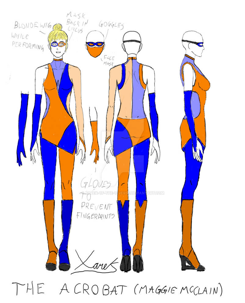 Acrobat Deviantart The Acrobat Main Costume Design 2024 by Xarek-of-the-C3Verse on DeviantArt