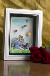 Howl's Flowers Shadow Box