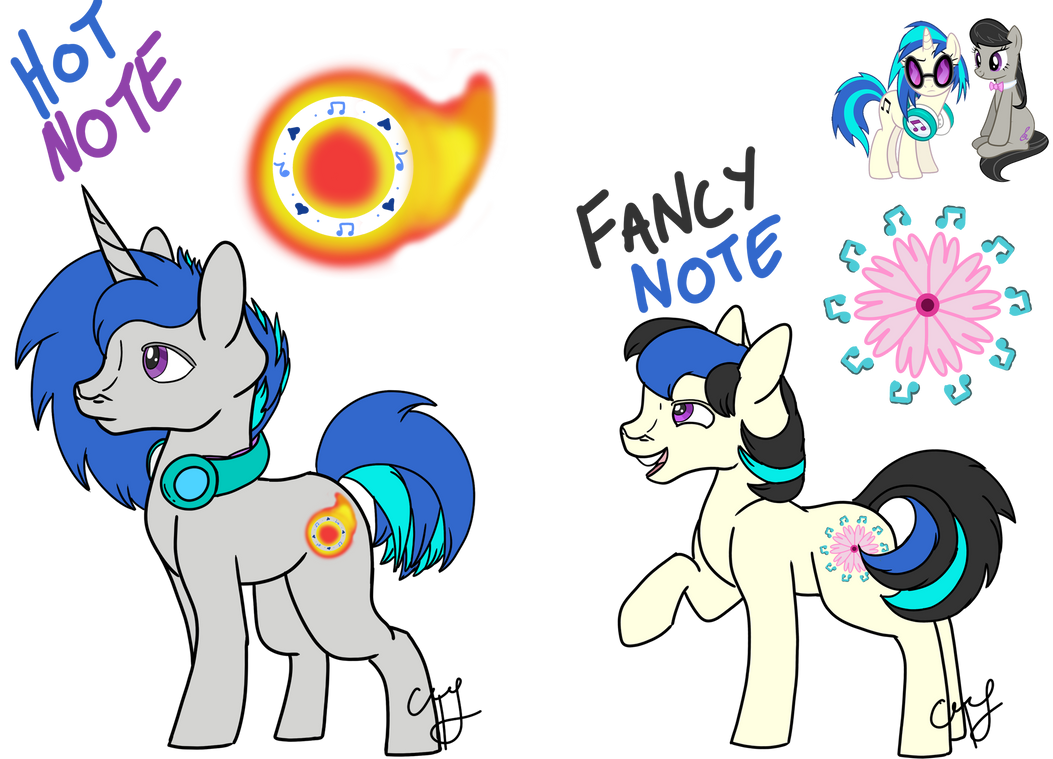 Hot Note, Fancy Note: Vinyl Scratch + Octavia: NG by CoffeeTableJ on ...