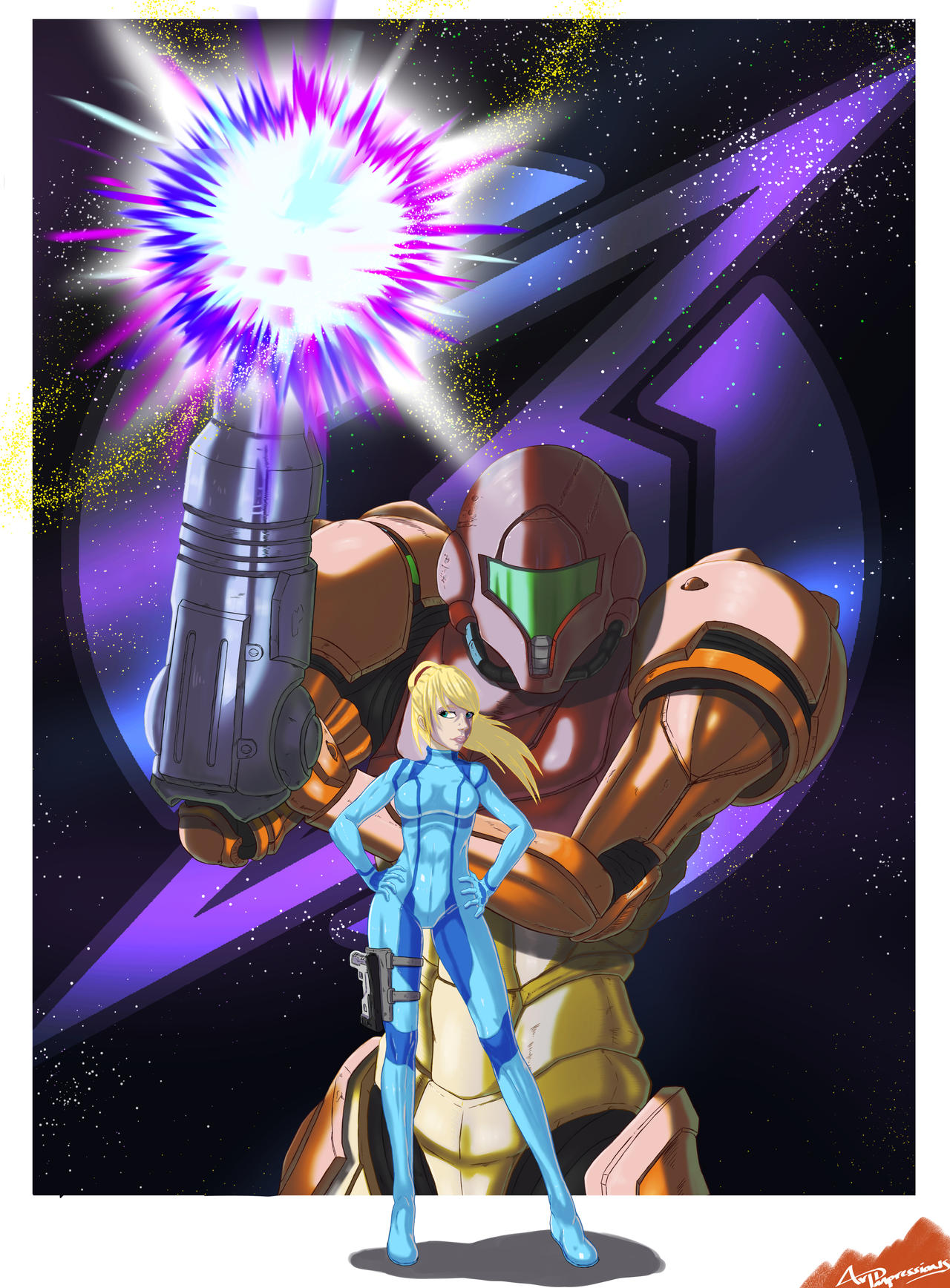 Samus Aran Fan Art (Digital) by AvidImpressions-Art on DeviantArt