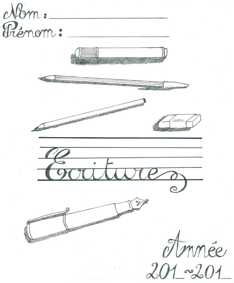 Cahier D'écriture Gs Page De Garde Page De Garde Ecriture by Nimidias on DeviantArt