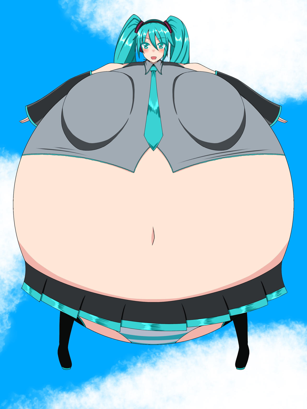 Body Inflation Inflatix Miku body inflation by kudann2506 on DeviantArt