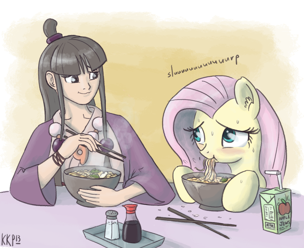 Maya Fey and Fluttershy