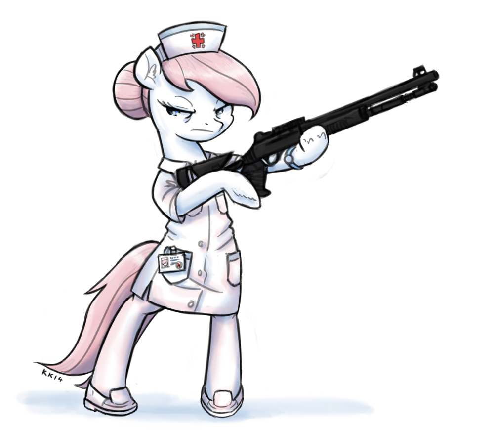 Redheart with a Shotgun