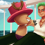 One Piece Zoro and Chopper