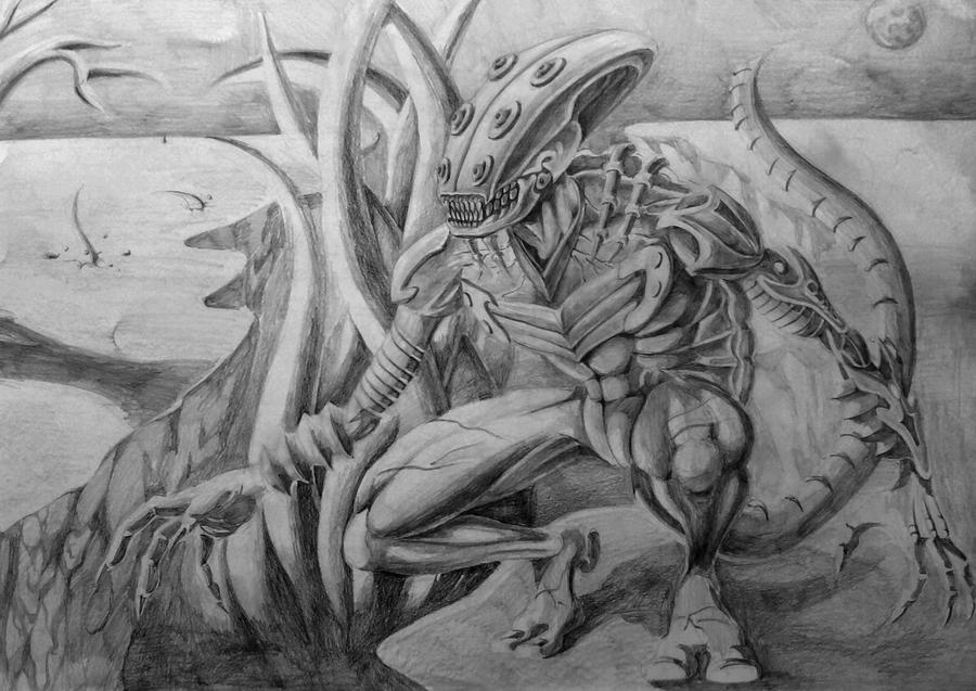 Alien design by phil-cho on DeviantArt