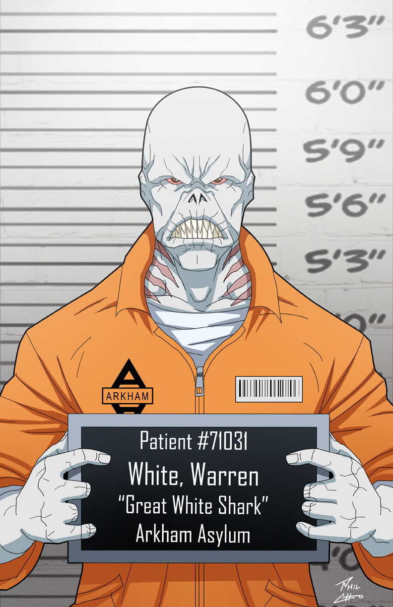 Warren White locked up