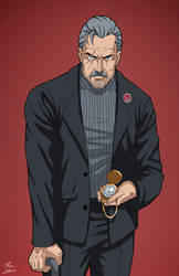 Bruce Wayne (Earth-27: 2027) commission by phil-cho