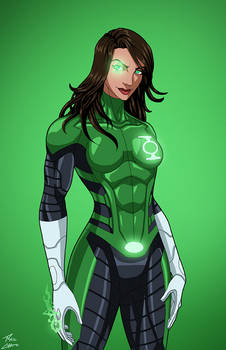 Green Lantern [Jessica Cruz] (Earth-27) commission