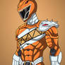Orange Spinosaurus Ranger commission