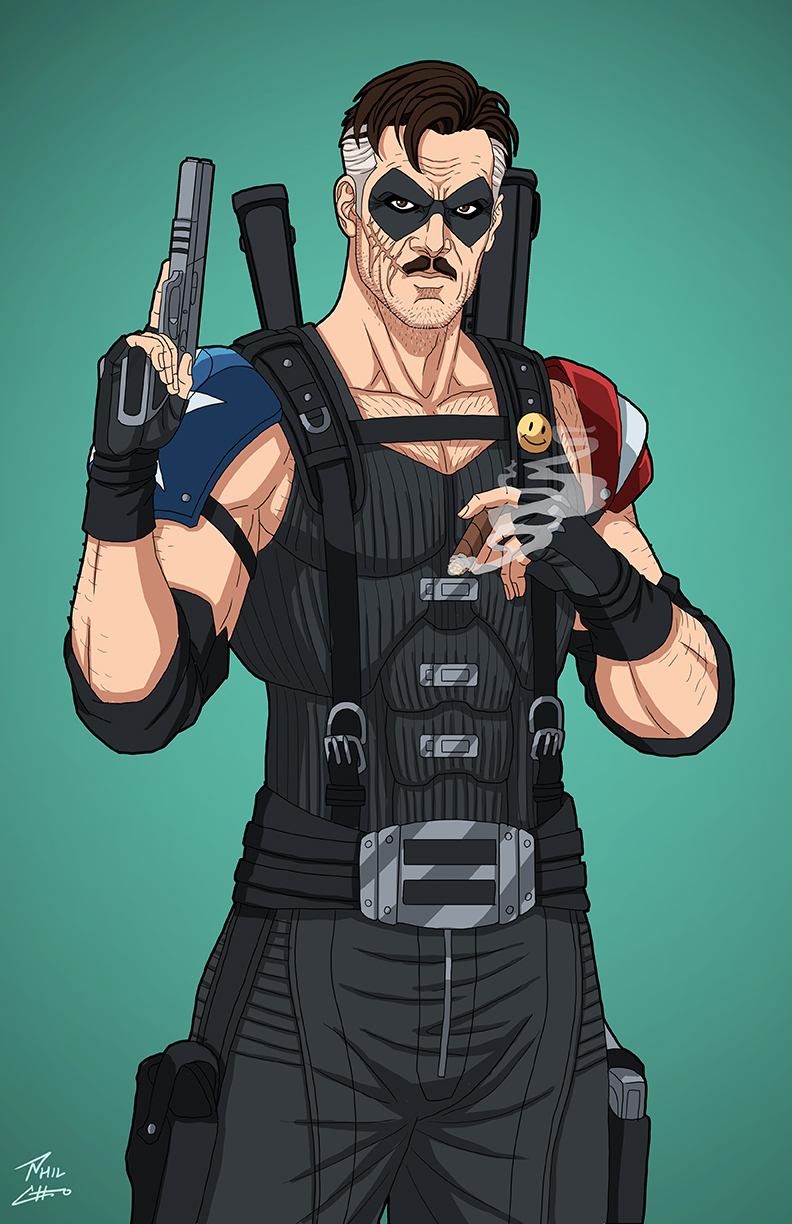 The Comedian (Earth-27) commission by phil-cho on DeviantArt