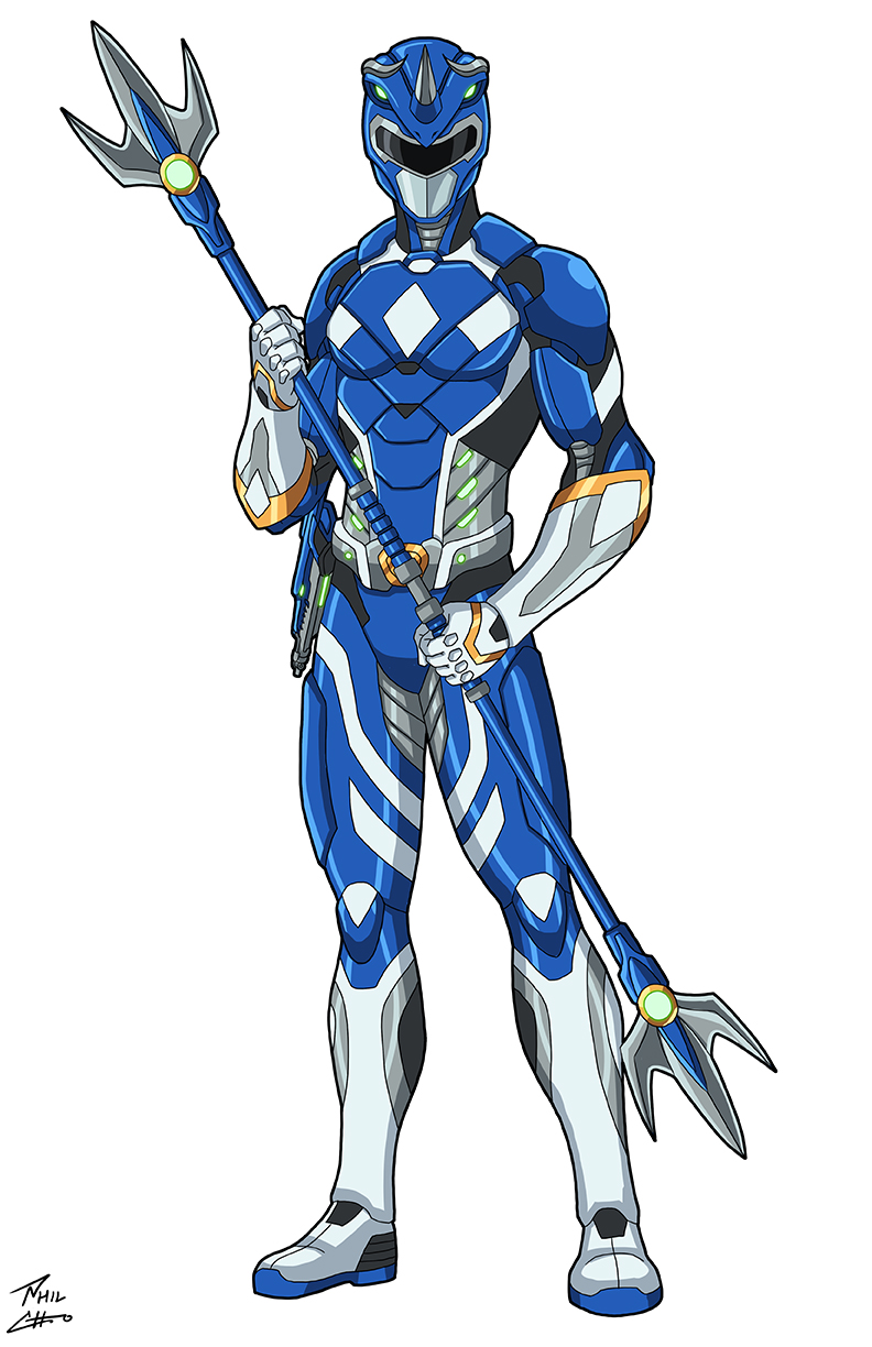 Commission Bootless Rangers Blue Ranger James commission by phil-cho on DeviantArt