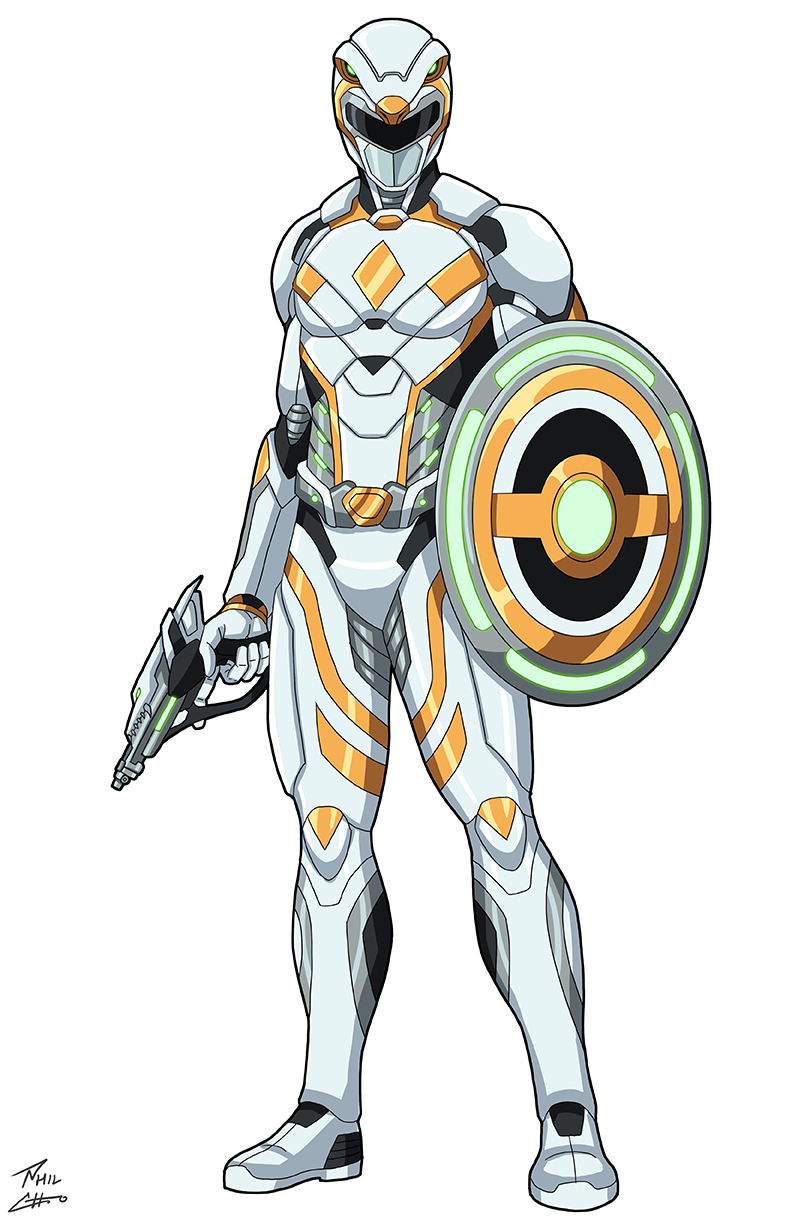 Commission Bootless Rangers White Ranger Noah commission by phil-cho on DeviantArt