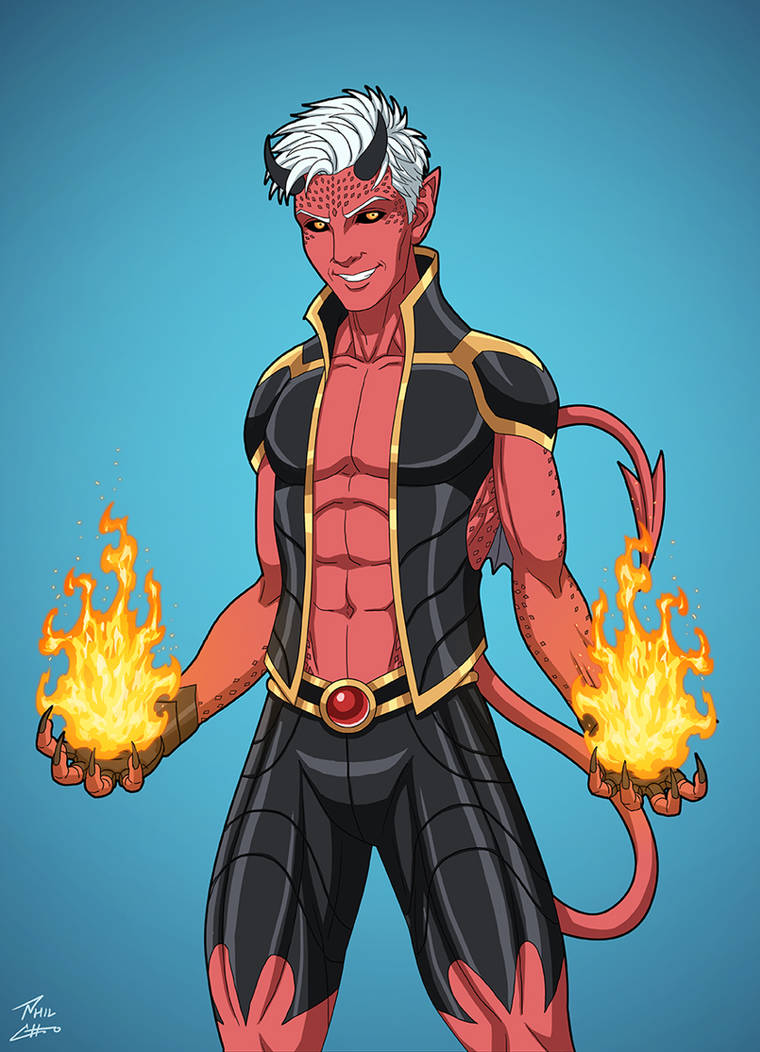 Red Devil (Earth-27) commission by phil-cho on DeviantArt