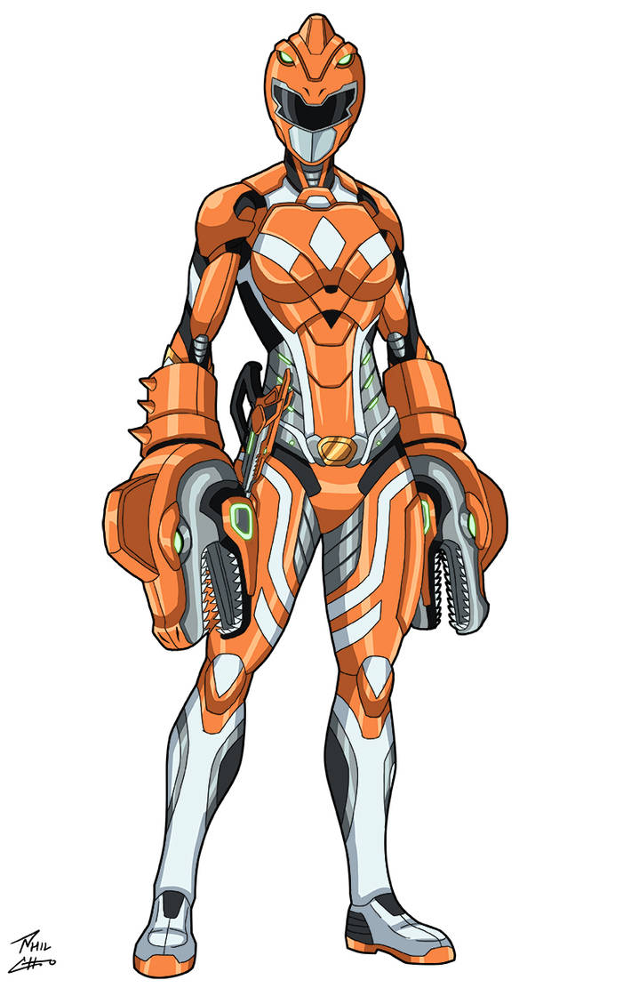 Orange Ranger Savannah Reynolds commission by phil-cho on DeviantArt