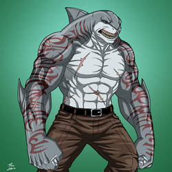 King Shark (Earth-27) commission