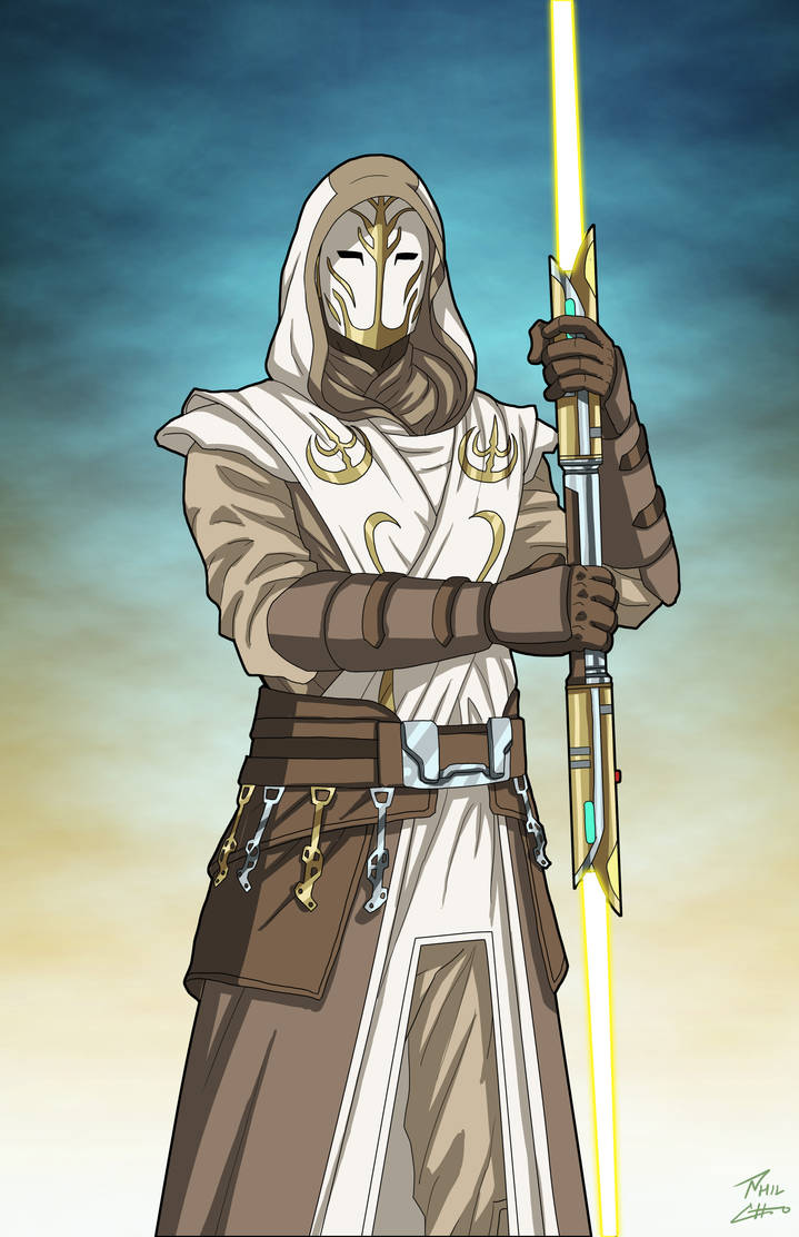 Jedi Temple Guard (Star Wars) commission by phil-cho