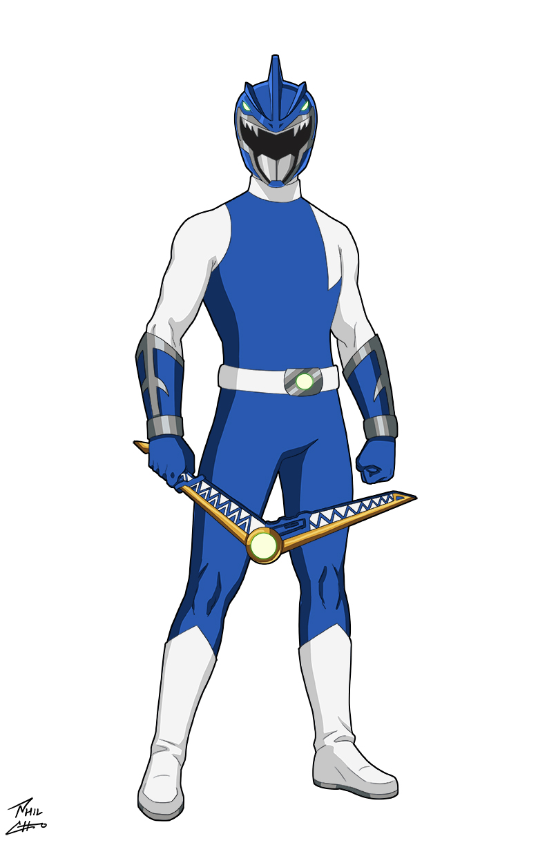 Blue Ranger Spinosaurus commission by phil-cho on DeviantArt