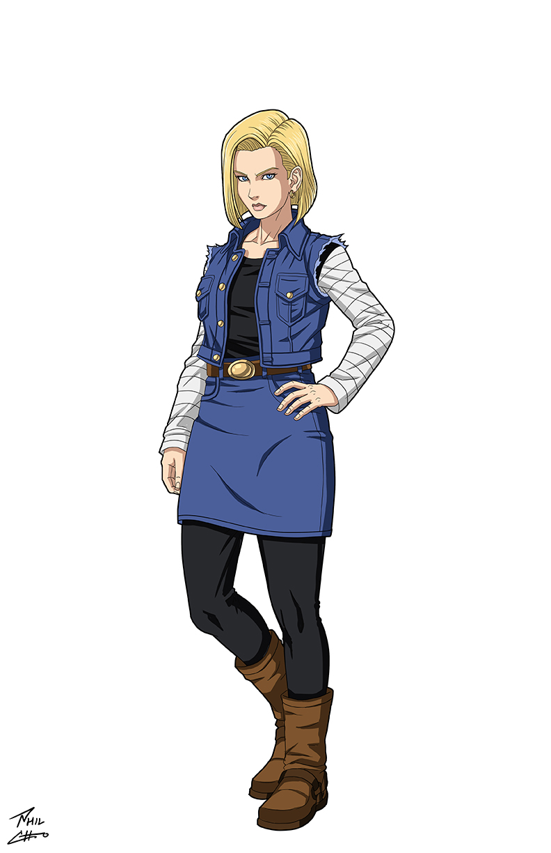 Android 18 Character Design Android 18 (DBU) by phil-cho on DeviantArt