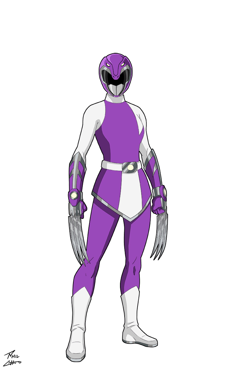 Commission Bootless Rangers Purple Ranger Therizinosaurus commission by phil-cho on DeviantArt