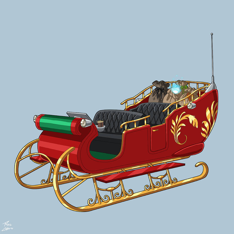 Santa Sleigh (Earth-27) commission by phil-cho on DeviantArt