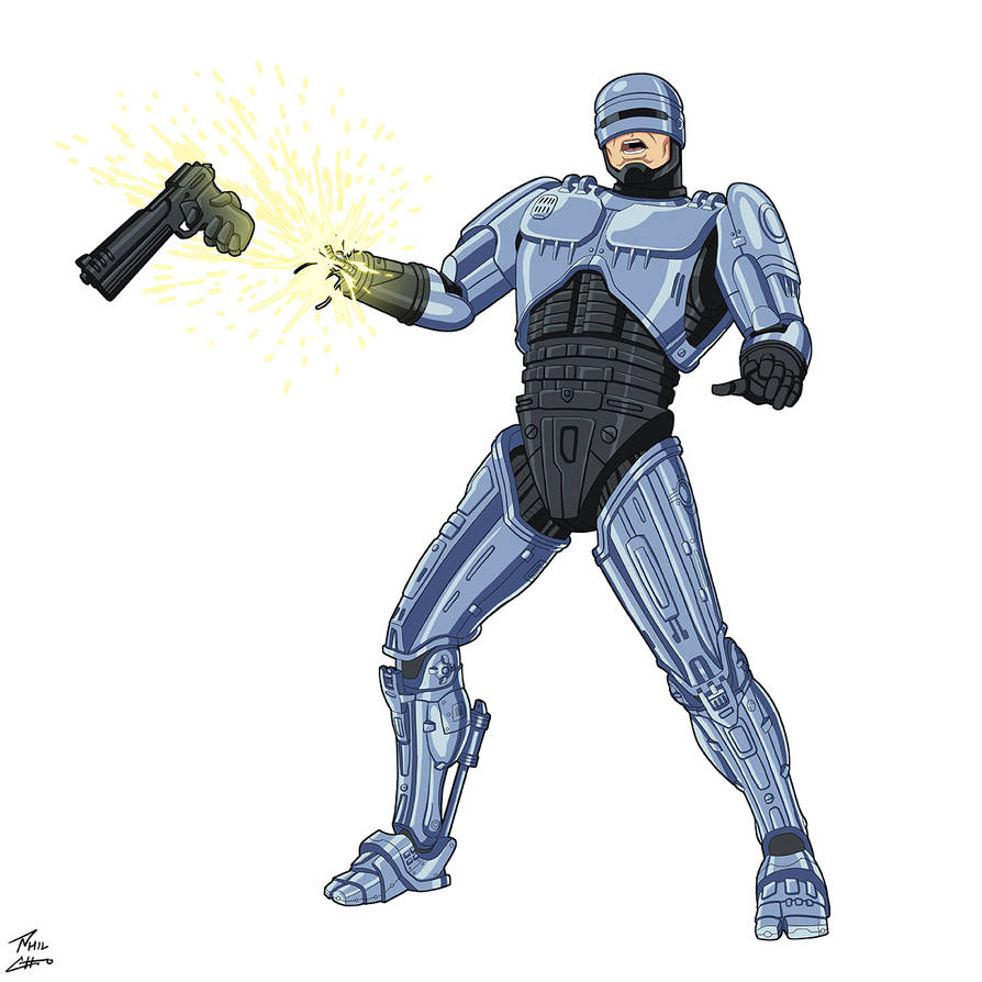 RoboCop Hand Flying Off commission by phil-cho on DeviantArt