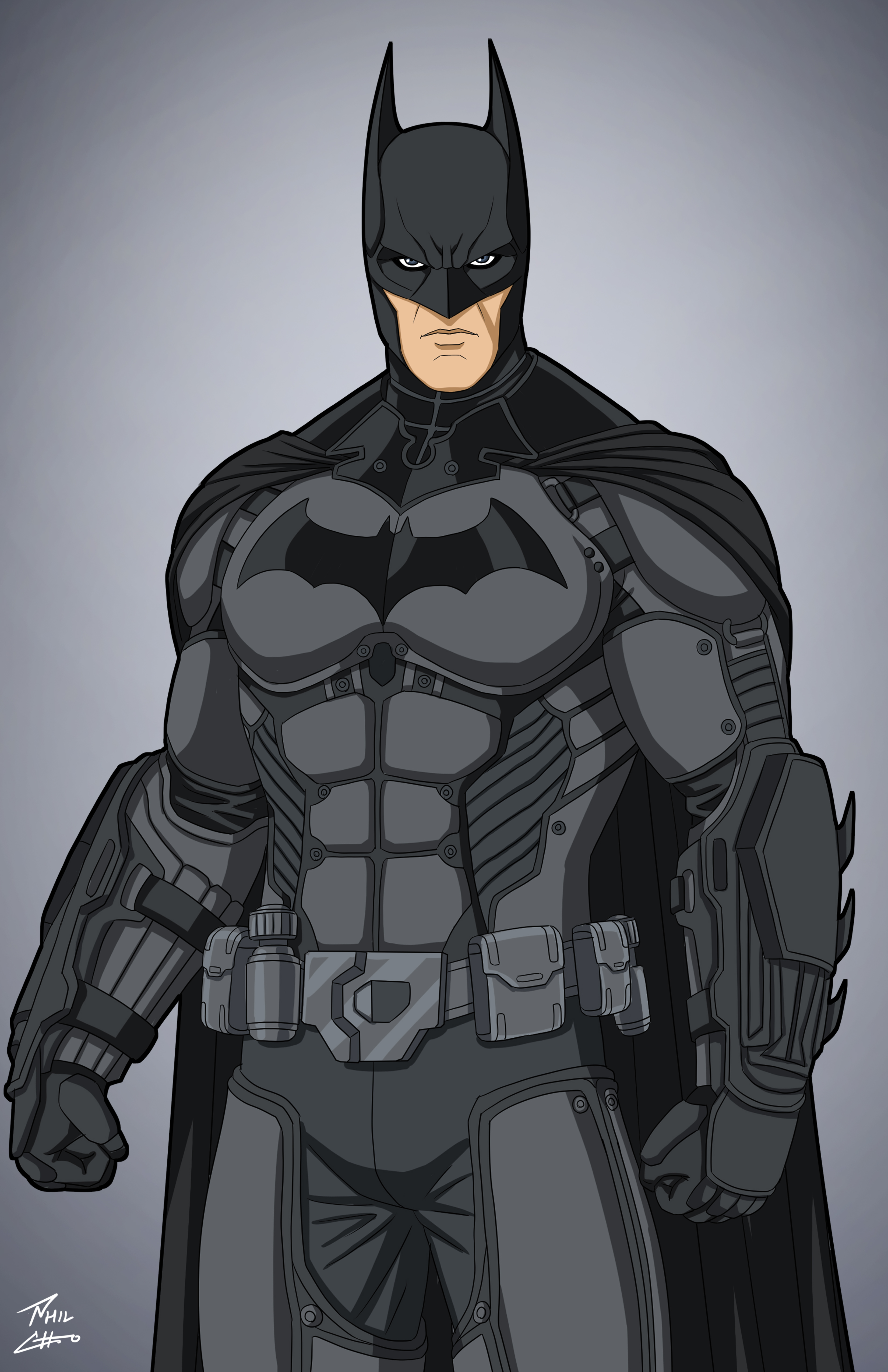 Batman (Arkham Origins) commission by phil-cho on DeviantArt