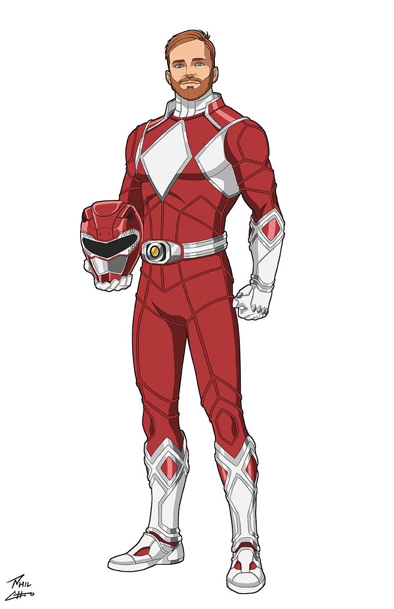 Red Ranger Unmasked self-insert commission by phil-cho on DeviantArt