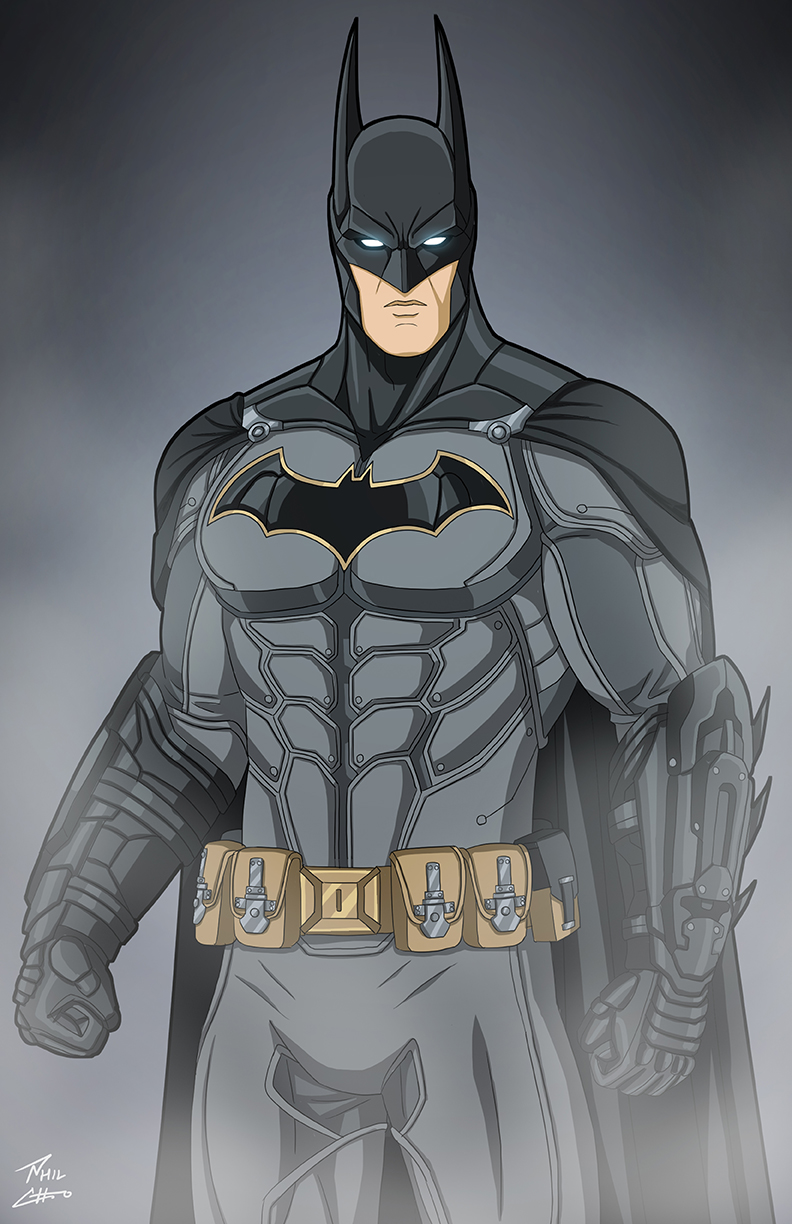 Batman Arkham Batsuit  commission by phil-cho on DeviantArt
