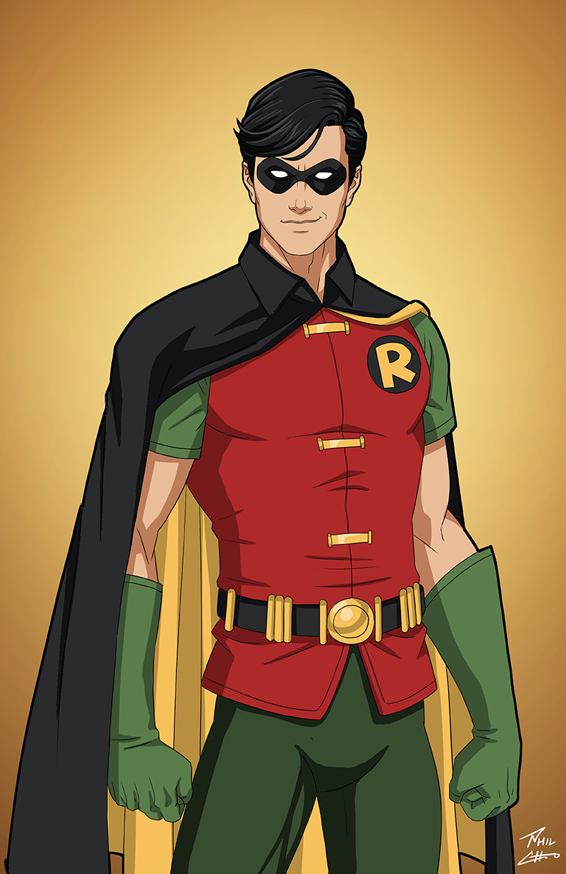 Robin (Dick Grayson) YA redesign by phil-cho on DeviantArt