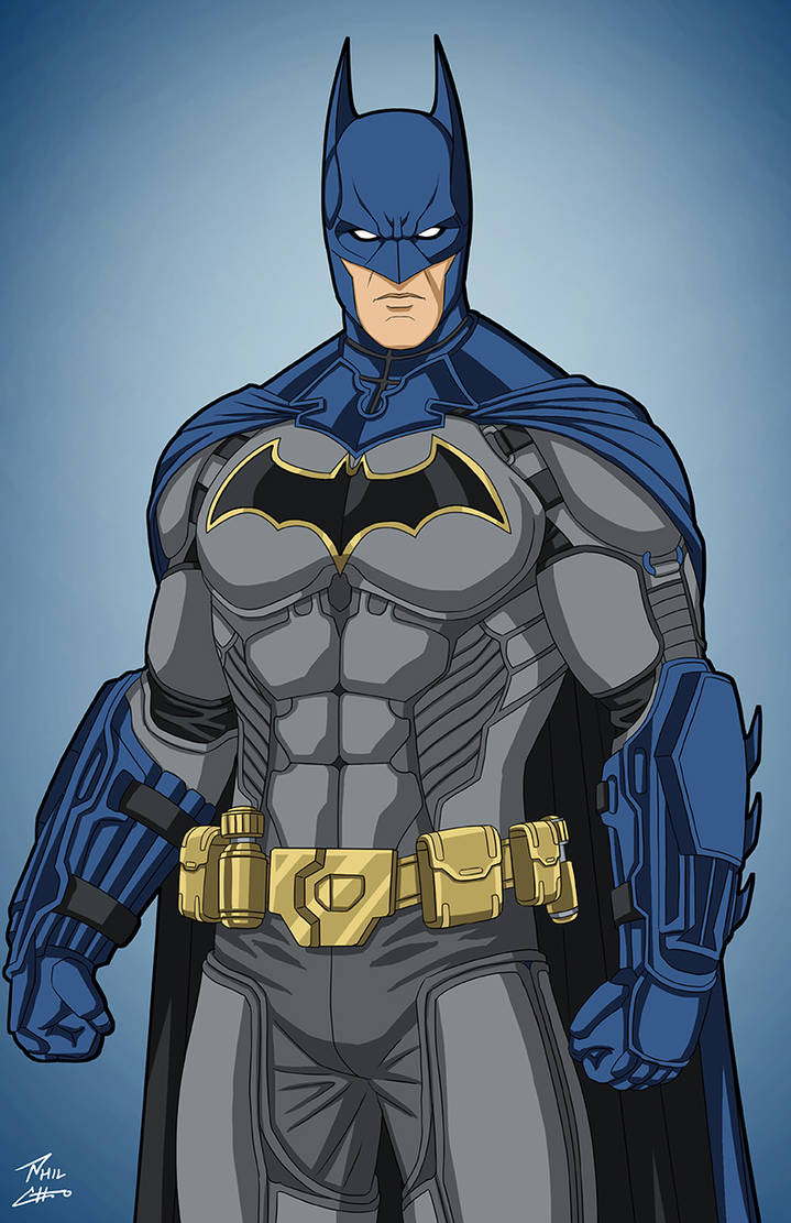 Batman (Arkham Origins) Gray and Blue by phil-cho on DeviantArt