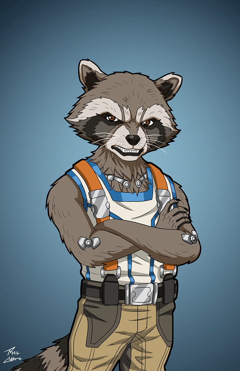 Rocket Raccoon (Earth-27M) commission by phil-cho on DeviantArt