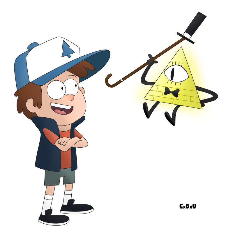 Dipper Cipher Dipper Pines and Bill Cipher ( Gravity Falls ) by EduardoGAP on DeviantArt