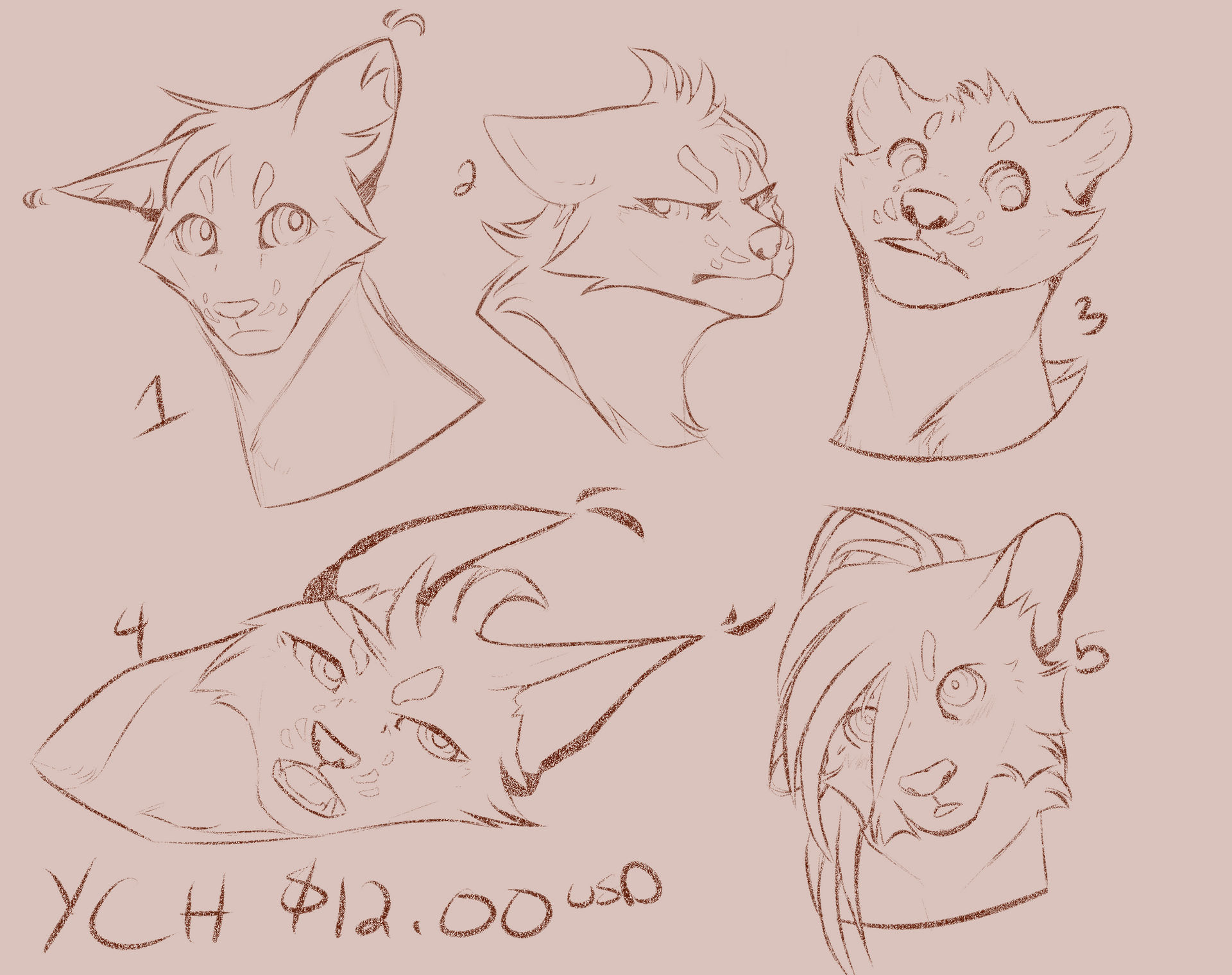 YCH Headbusts [CLOSED] by FeatheredSeclude on DeviantArt