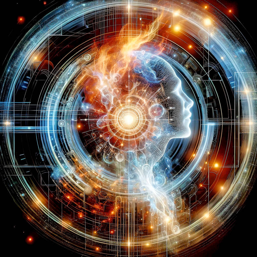 Human Soul intertwined with Technology by Broskisart on DeviantArt