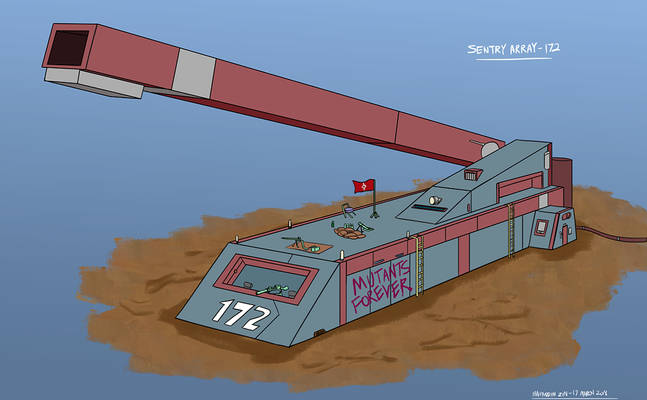 Sentry Array 172 concept: Bunker-Cannon