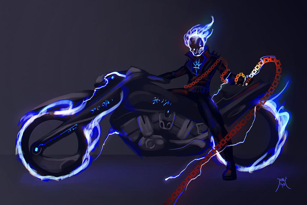 Wraith Ghost Riley Wraith (Ghost Rider + Batman) by ElJore on DeviantArt