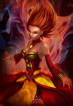 Lina the Slayer - Fiery Maiden - DOTA 2