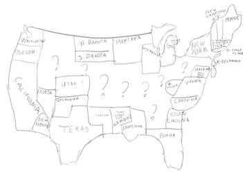 The United States - drawn from memory