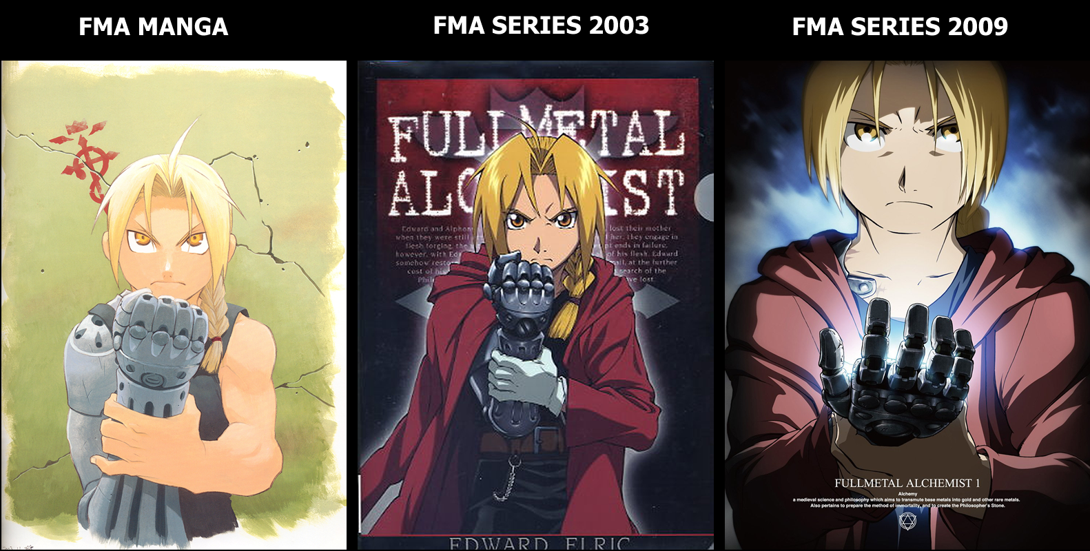 FMA MANGA VS FMA 2003 VS FMA 2009 #2