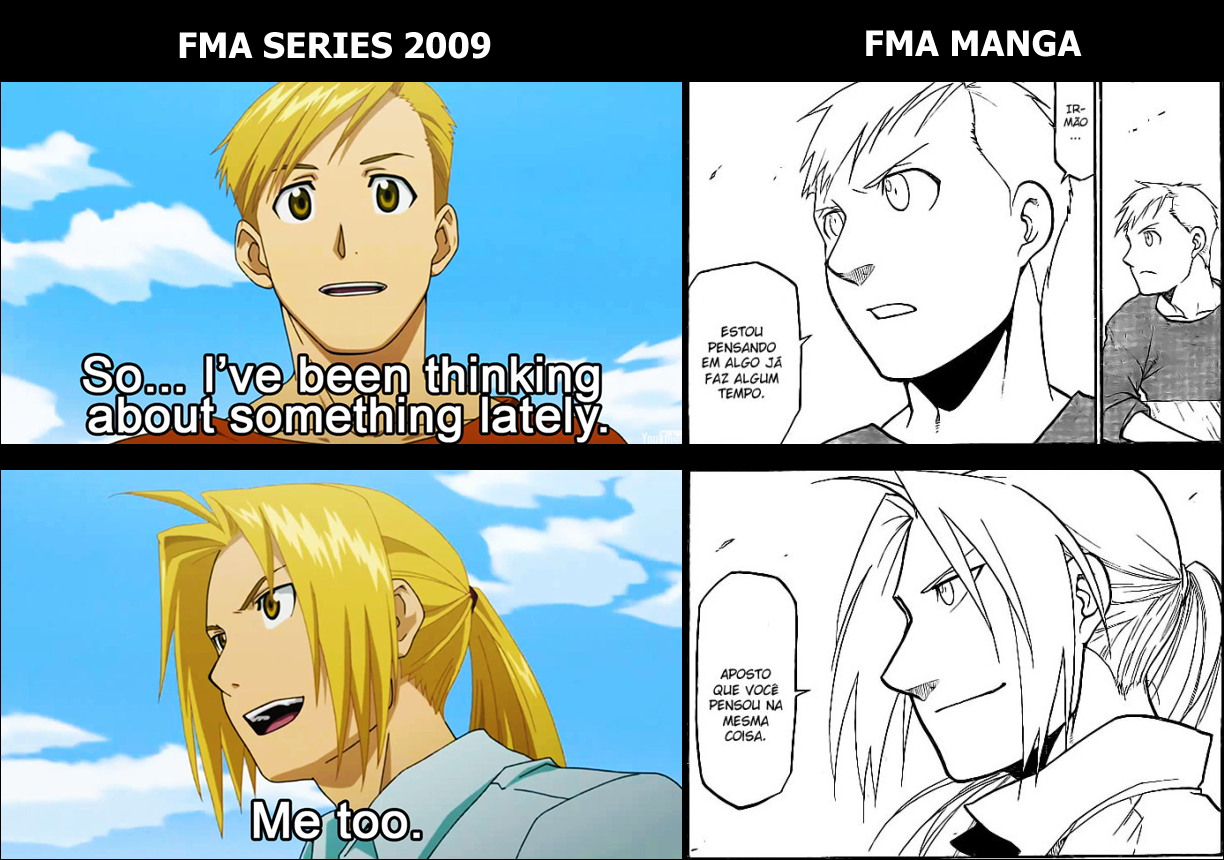 FMA MANGA VS FMA 2009 #4 by joaocouto on DeviantArt