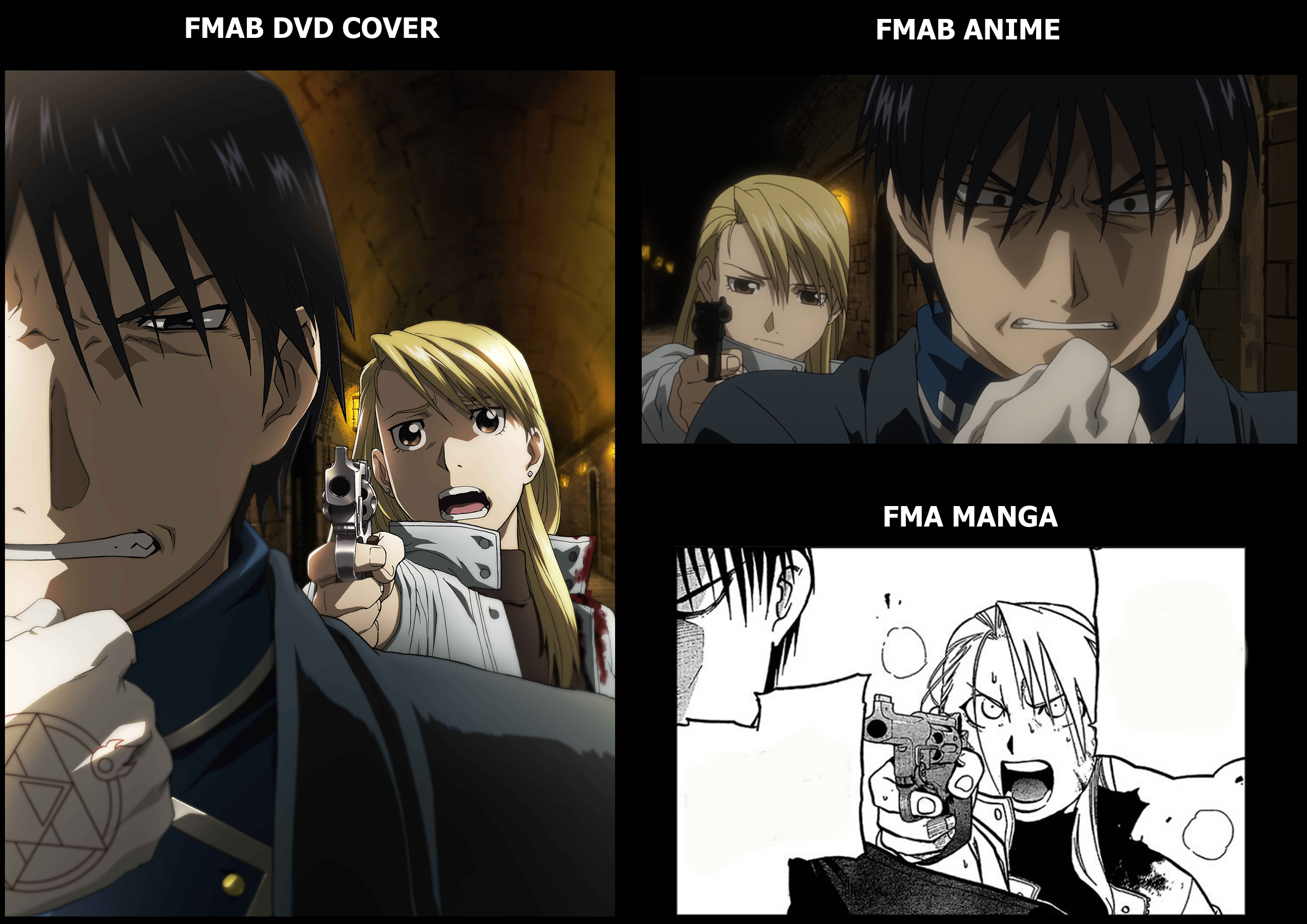 FMA MANGA VS FMA 2003 VS FMA 2009 #2