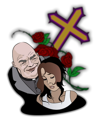 The rose around the cross