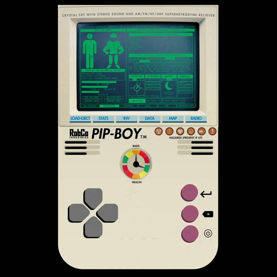 Pips Color Pip Boy Full Color Concept by flippinnerd on DeviantArt