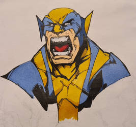 Wolverine. Ink, Copic sketch