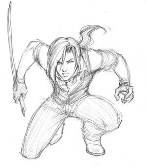 SKETCH: Kijo crouching