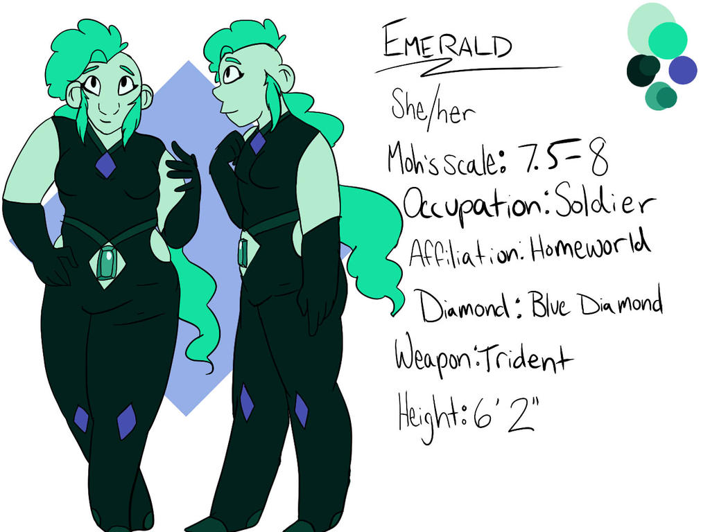 Emerals Reference Drawing Emerald Reference Sheet by Makalakala on DeviantArt