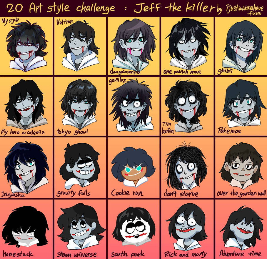20 art style challenge by ijustwannahavefunn on DeviantArt