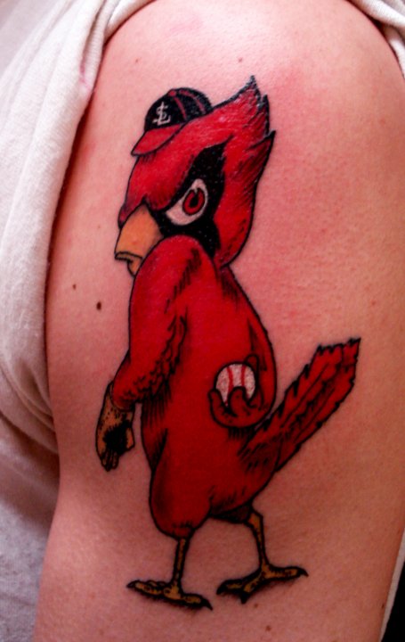 alan barbosa tattoo red bird